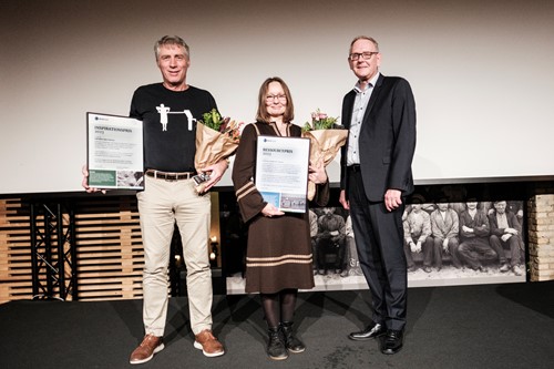 Foto: Helle Arensbak Fra venstre: Arne Palsbirk, Lisbeth M. Ottosen og John Buur Christiansen, adm. direktør i BIOFOS.